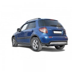 Защита заднего бампера «Труба» (d76) для Suzuki SX4 Classic рестайлинг (2009-2014)(Окрашенное)