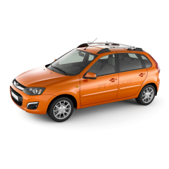 Рейлинги с попереч.проф.1,05 (Серебристый муар) "Усиленный" L@DA K@lin@ I Хэтчбэк 04-13, K@lin@ II 2013-2018/ Gr@nt@ Хэтчбэк 2018-