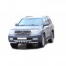 Защита переднего бампера «Труба двойная» Люкс (d63,5) для Toyota Land Cruiser 200 (2007-2011)(Окрашенное) купить недорого с доставкой в Тобольск
