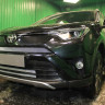 Защита радиатора "Standart" Toyota RAV4 (2015-2019) верх, хром купить недорого с доставкой в Тобольск