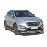 Защита переднего бампера «Труба двойная» (d63,5) для Hyundai Santa Fe (2012-2016)(Окрашенное) купить недорого с доставкой в Тобольск
