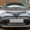 Защита радиатора "Standart" Toyota RAV4 (2015-2019) верх с камерой, хром купить недорого с доставкой в Тобольск