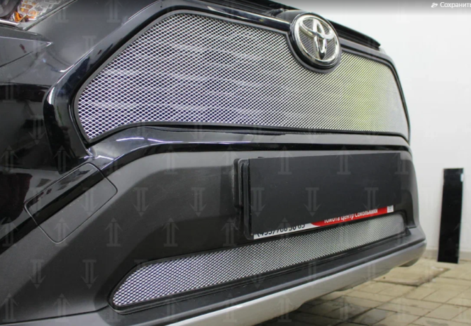 Защита радиатора "Standart" Toyota RAV4 (2018-н.в.) низ, хром купить недорого с доставкой в Тобольск