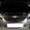 Защита радиатора "Standart" Chevrolet Cruze (2012-2015) верх, чёрная купить недорого с доставкой в Тобольск