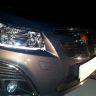 Защита радиатора "Standart" Chevrolet Cruze (2012-2015) верх, чёрная купить недорого с доставкой в Тобольск