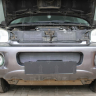 Защита радиатора "Standart" Hyundai Santa Fe (2000-2006) низ, хром купить недорого с доставкой в Тобольск