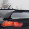 Накладка (юбка) заднего бампера "EVO" var №1 для Mitsubishi Lancer X (2007-2016) купить недорого с доставкой в Тобольск