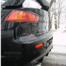 Накладка (юбка) заднего бампера "EVO" var №1 для Mitsubishi Lancer X (2007-2016) купить недорого с доставкой в Тобольск