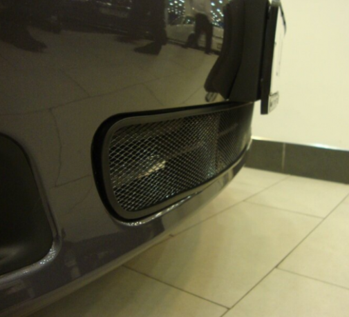 Защита радиатора "Standart" Chevrolet Lacetti (хэтчбек) чёрная купить недорого с доставкой в Тобольск