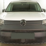 Защита радиатора "Standart" Volkswagen Caddy (2020-н.в.) низ, чёрная купить недорого с доставкой в Тобольск