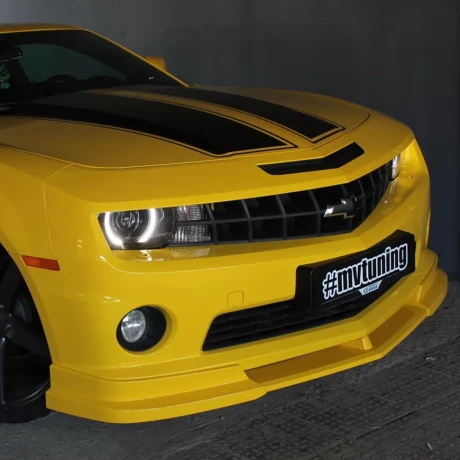 Накладка (юбка) переднего бампера (цельная) для Chevrolet Camaro SS (2009-2012) купить недорого с доставкой в Тобольск