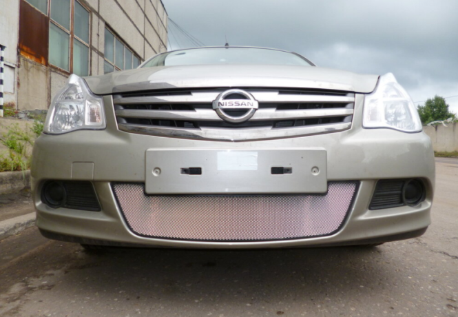 Защита радиатора "Standart" Nissan Almera хром купить недорого с доставкой в Тобольск