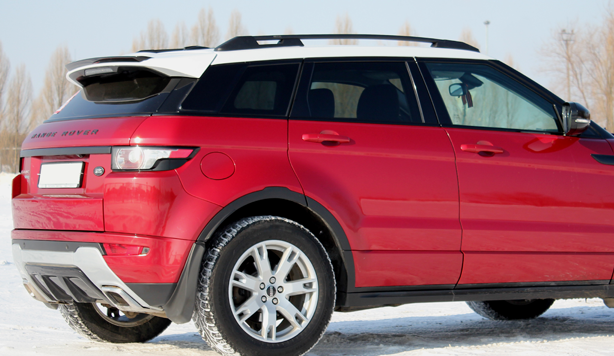 Рейлинги для Land Rover Evoque (2011-2018) Серебристый пластик купить недорого с доставкой в Тобольск