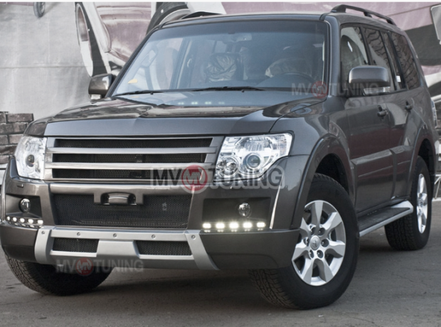 Бампер передний (в сборе) "Broomer Design" для Mitsubishi Pajero 4 (2006-2015) купить недорого с доставкой в Тобольск