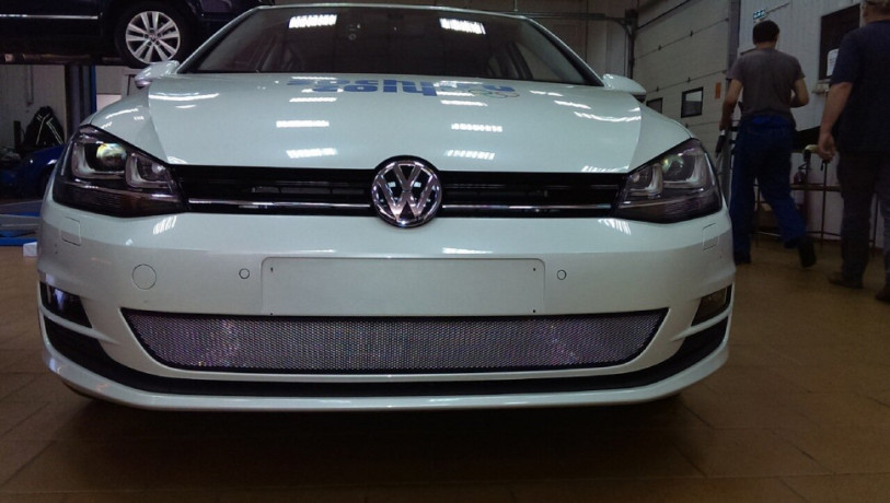 Защита радиатора "Standart" Volkswagen Golf (2012-2017) хром купить недорого с доставкой в Тобольск