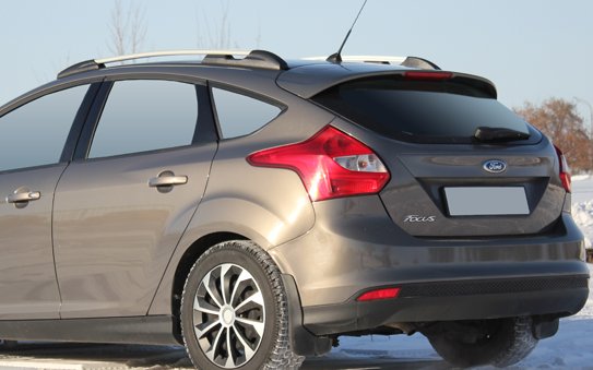 Рейлинги для Ford Focus III (2011-2019) хэтчбек Серебристый пластик купить недорого с доставкой в Тобольск
