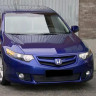 Решетка радиатора "Sport" (без сетки) var №2 (под логотип) для Honda Accord VIII (2008-2010) купить недорого с доставкой в Тобольск