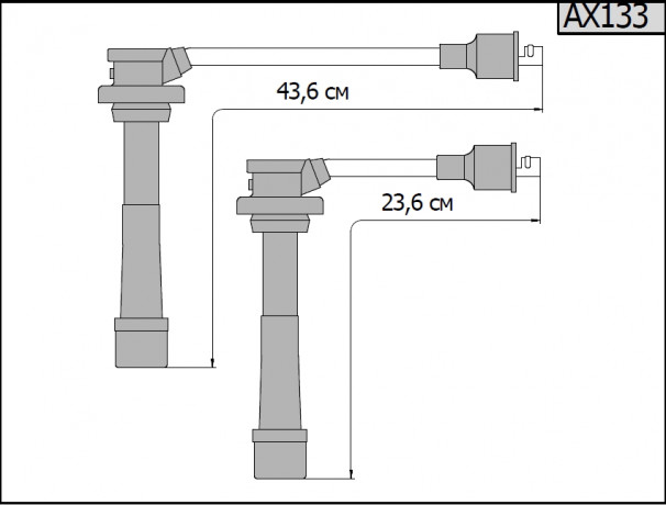 Провода высоковольтные Suzuki F10DN, G13B, G16B, M13A, M16A, M18A (комплект) купить недорого с доставкой в Тобольск