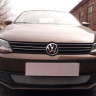Защита радиатора "Standart" Volkswagen Jetta (2010-2014) хром купить недорого с доставкой в Тобольск