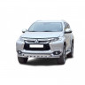 Защита переднего бампера «Труба двойная» (d63,5) для Mitsubishi Pajero Sport (2017-н.в.)(Окрашенное) купить недорого с доставкой в Тобольск