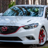 Клыки (накладки) переднего бампера "SkyActivSport" var №1 для Mazda 6 (2013-н.в.) купить недорого с доставкой в Тобольск