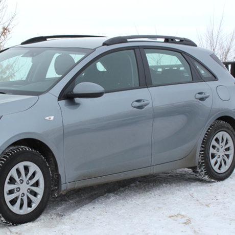 Рейлинги для Kia Ceed (2018-н.в.) Серебристый пластик купить недорого с доставкой в Тобольск