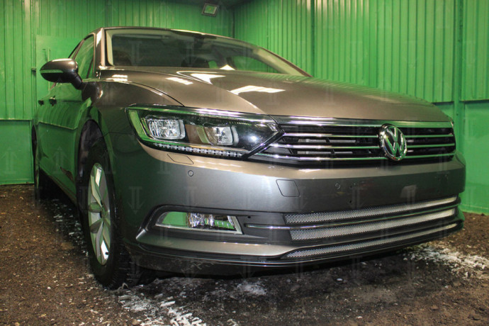Защита радиатора "Standart" Volkswagen Passat B8 (2014-2019) хром купить недорого с доставкой в Тобольск
