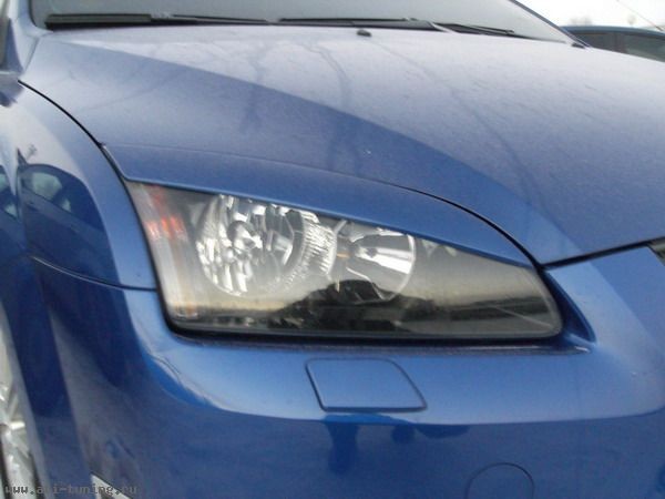 Накладки на фары (реснички) широкие var №2 для Ford Focus 2 (2004-2008) купить недорого с доставкой в Тобольск