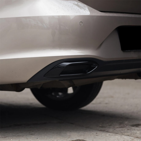 Имитация выхлопа SPACE GRAY (серый глянец) для Volkswagen Polo Liftback (2020-2023) купить недорого с доставкой в Тобольск