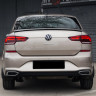 Имитация выхлопа SPACE GRAY (серый глянец) для Volkswagen Polo Liftback (2020-2023) купить недорого с доставкой в Тобольск