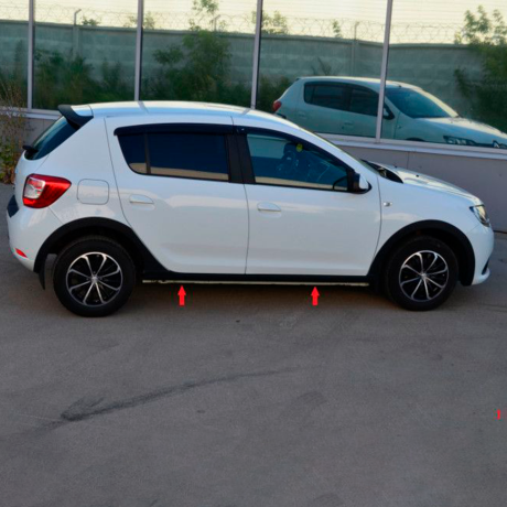 Комплект накладок на арки + накладки на пороги "KART RS NEW" для Renault Sandero (с комплектацией) купить недорого с доставкой в Тобольск