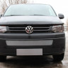Защита радиатора "Standart" Volkswagen T5 Transporter, Multivan,Caravelle рестайлинг (2009-2015) хром купить недорого с доставкой в Тобольск
