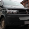 Защита радиатора "Standart" Volkswagen T5 Transporter, Multivan,Caravelle рестайлинг (2009-2015) хром купить недорого с доставкой в Тобольск