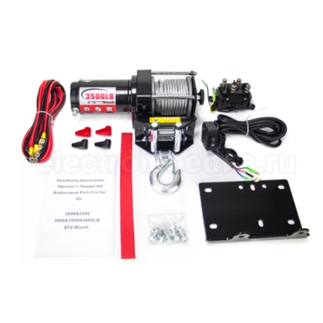 Лебедка для квадроцикла "Master Winch" PM3500, электрическая, 12В купить недорого с доставкой в Тобольск