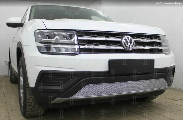 Защита радиатора "Standart" Volkswagen Teramont (2016-2020) хром купить недорого с доставкой в Тобольск