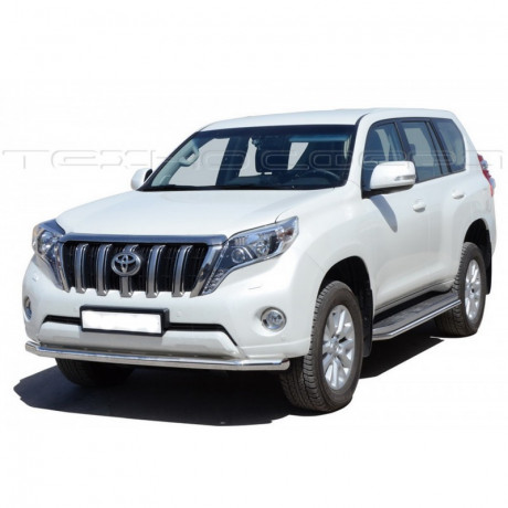 Защита переднего бампера «Труба» (d63,5) для Toyota Land Cruiser Prado 150 (2013-2017)(Окрашенное) купить недорого с доставкой в Тобольск