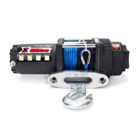 Лебедка для квадроцикла "Master Winch" Х2500S, электрическая, с синтетическим тросом, 12В купить недорого с доставкой в Тобольск
