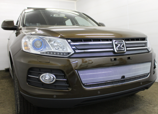Защита радиатора "Standart" Zotye T600 (2014-2021) верх, хром купить недорого с доставкой в Тобольск