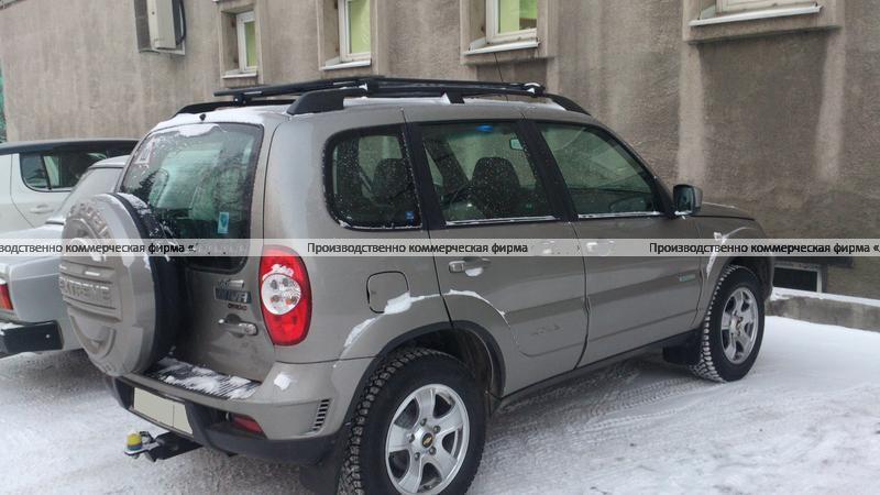 Платформа "Спринт" на B@3 2123 "Chevrolet Niv@" установка на штатные рейлинги купить недорого с доставкой в Тобольск