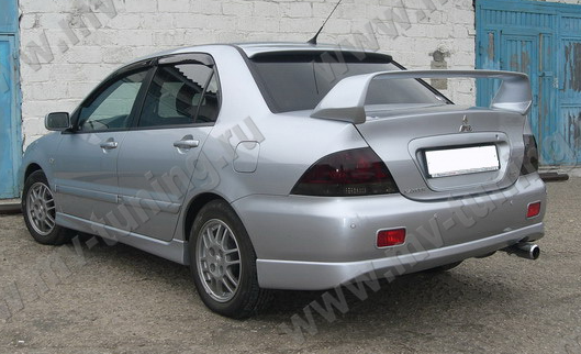 Спойлер средний стиль "EVO" var №2 для Mitsubishi Lancer IX (2003-2009) купить недорого с доставкой в Тобольск