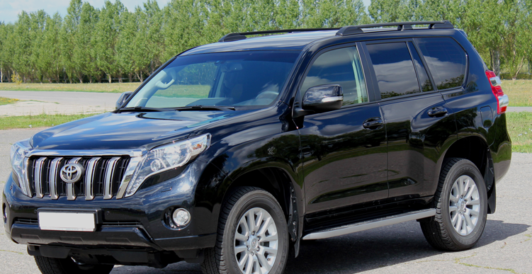 Рейлинги Toyota Land Cruiser Prado 150 (2009-2022) Серый купить недорого с доставкой в Тобольск