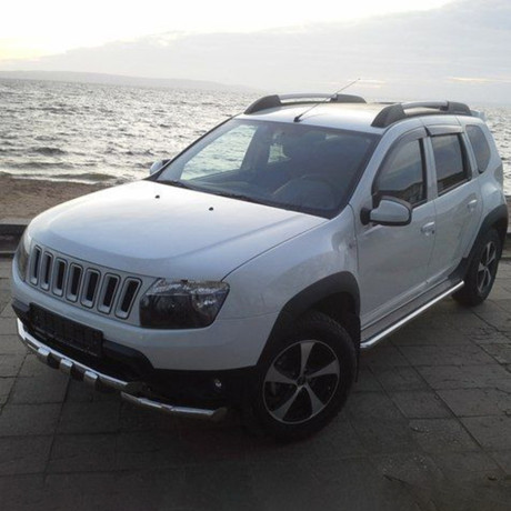 Решетка радиатора "Jeep" для Renault Duster (2010-2021) купить недорого с доставкой в Тобольск