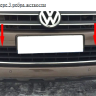 Защита радиатора "Standart" Volkswagen Amarok (2010-2016) 3 ребра жесткости, хром купить недорого с доставкой в Тобольск