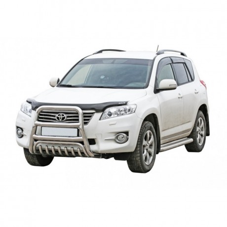 Кенгурин с дополнительной защитой двигателя (d63,5) для Toyota RAV4 (2010-2013)(Окрашенное) купить недорого с доставкой в Тобольск