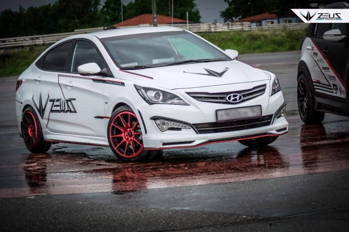 Аэродинамический обвес "ZEUS" Hyundai Solaris 2015-н.в. Рестайлинг купить недорого с доставкой в Тобольск