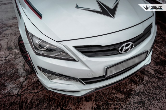 Аэродинамический обвес "ZEUS" Hyundai Solaris 2015-н.в. Рестайлинг купить недорого с доставкой в Тобольск