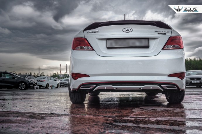 Аэродинамический обвес "ZEUS" Hyundai Solaris 2015-н.в. Рестайлинг купить недорого с доставкой в Тобольск