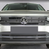 Защита радиатора "Standart" Volkswagen Tiguan II рестайлинг (2020-н.в.) низ, чёрная купить недорого с доставкой в Тобольск
