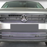 Защита радиатора "Standart" Volkswagen Tiguan II рестайлинг (2020-н.в.) верх, хром купить недорого с доставкой в Тобольск
