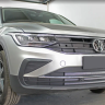 Защита радиатора "Standart" Volkswagen Tiguan II рестайлинг (2020-н.в.) верх, хром купить недорого с доставкой в Тобольск
